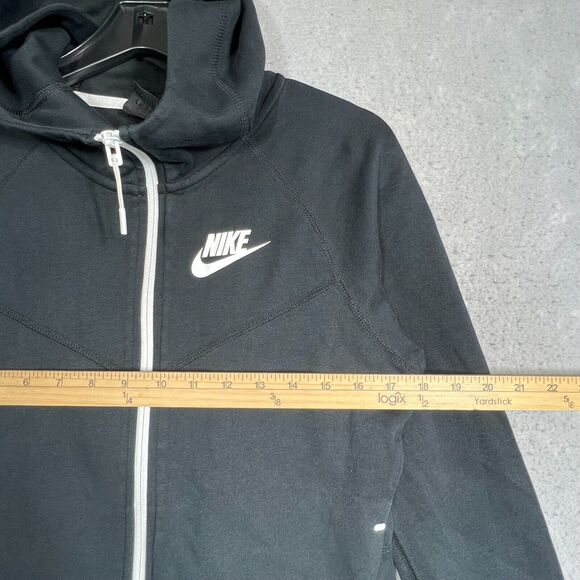 Nike Sportswear Tech Fleece Windrunner Black Hoodie Women’s Medium 930759-011 - Picture 5 of 11